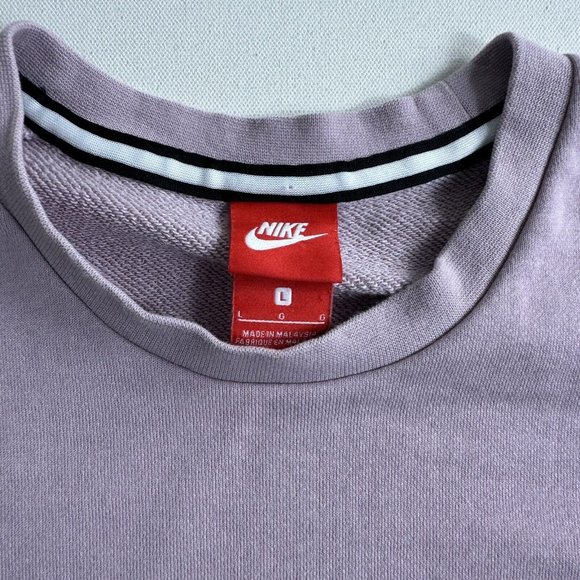 AUTHENTIC NIKE MODERN CREW FRONT MID POCKET SWEATSHIRT S/S PURPLE TOP 886910-694 - Picture 7 of 10